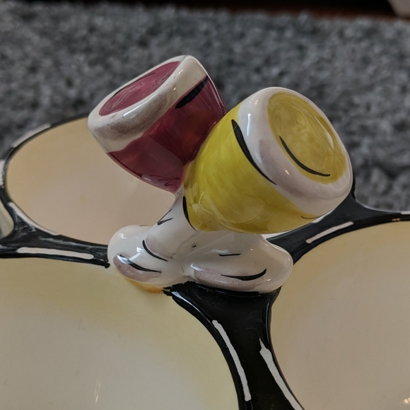 CLAY ART 3 section serving dish - Picture 6 of 7